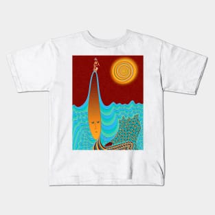 The Young Man And The Sea Kids T-Shirt